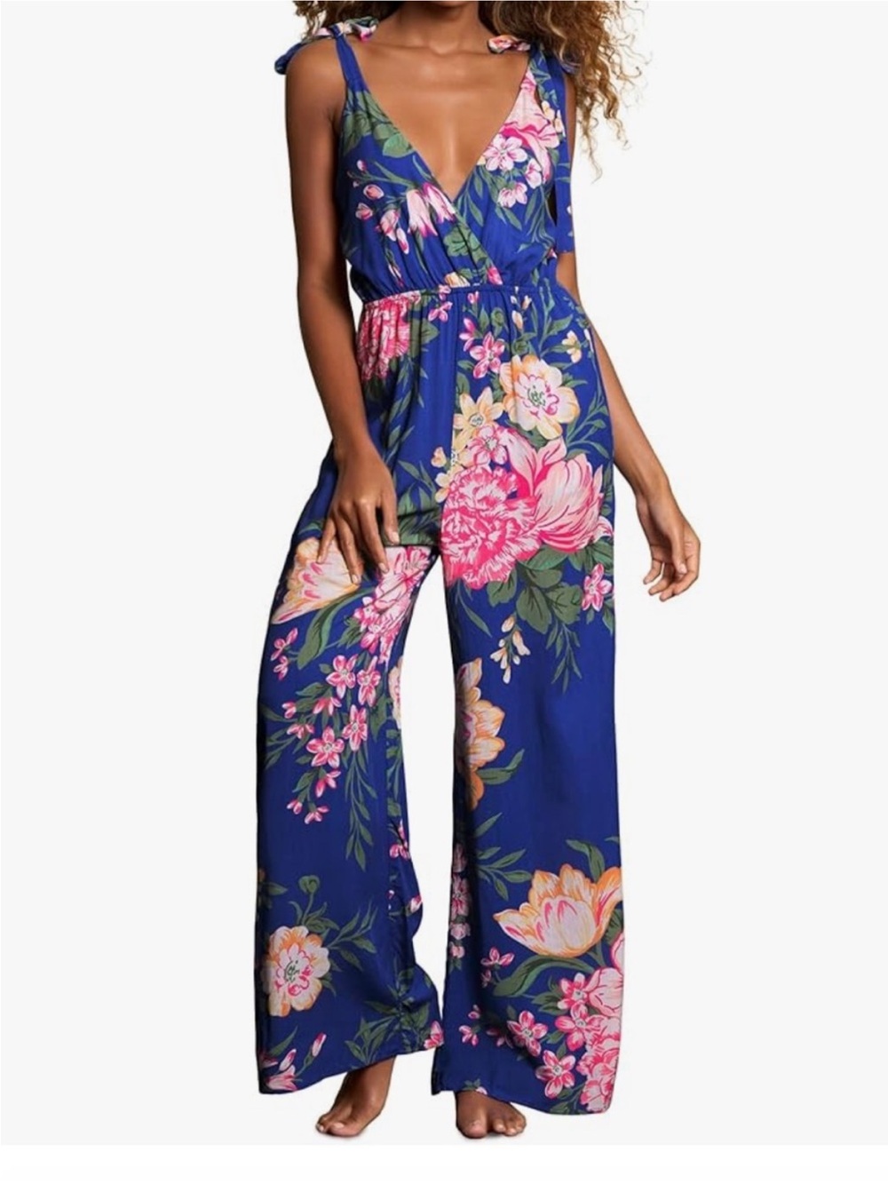 Maaji floral Wide-Leg Jumpsuit in Blue